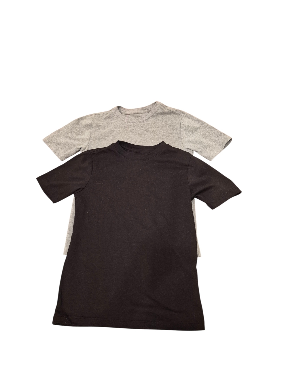 wonder nation Black & Light Gray Short-Sleeve Crewneck Tees